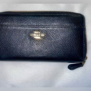Coach Black Leather Wallet